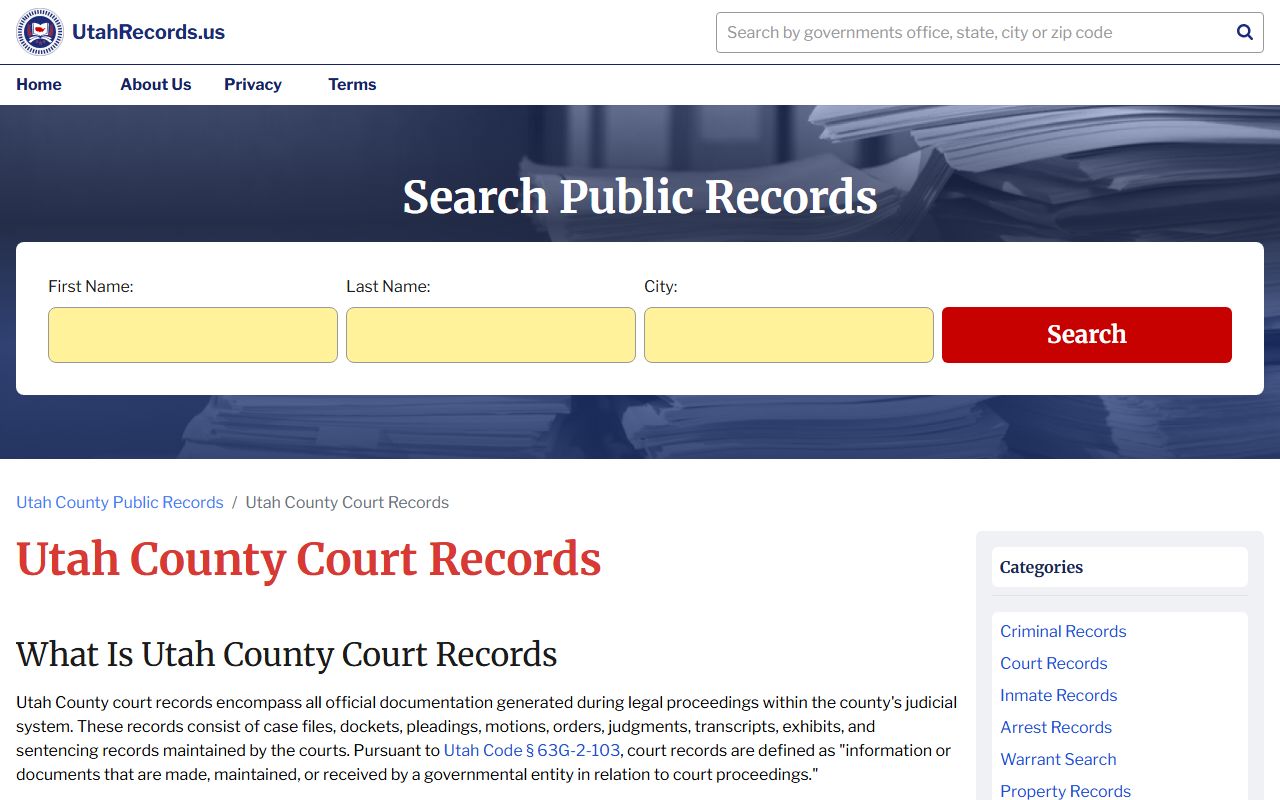 Orem police department and court records access for Orem civil court records