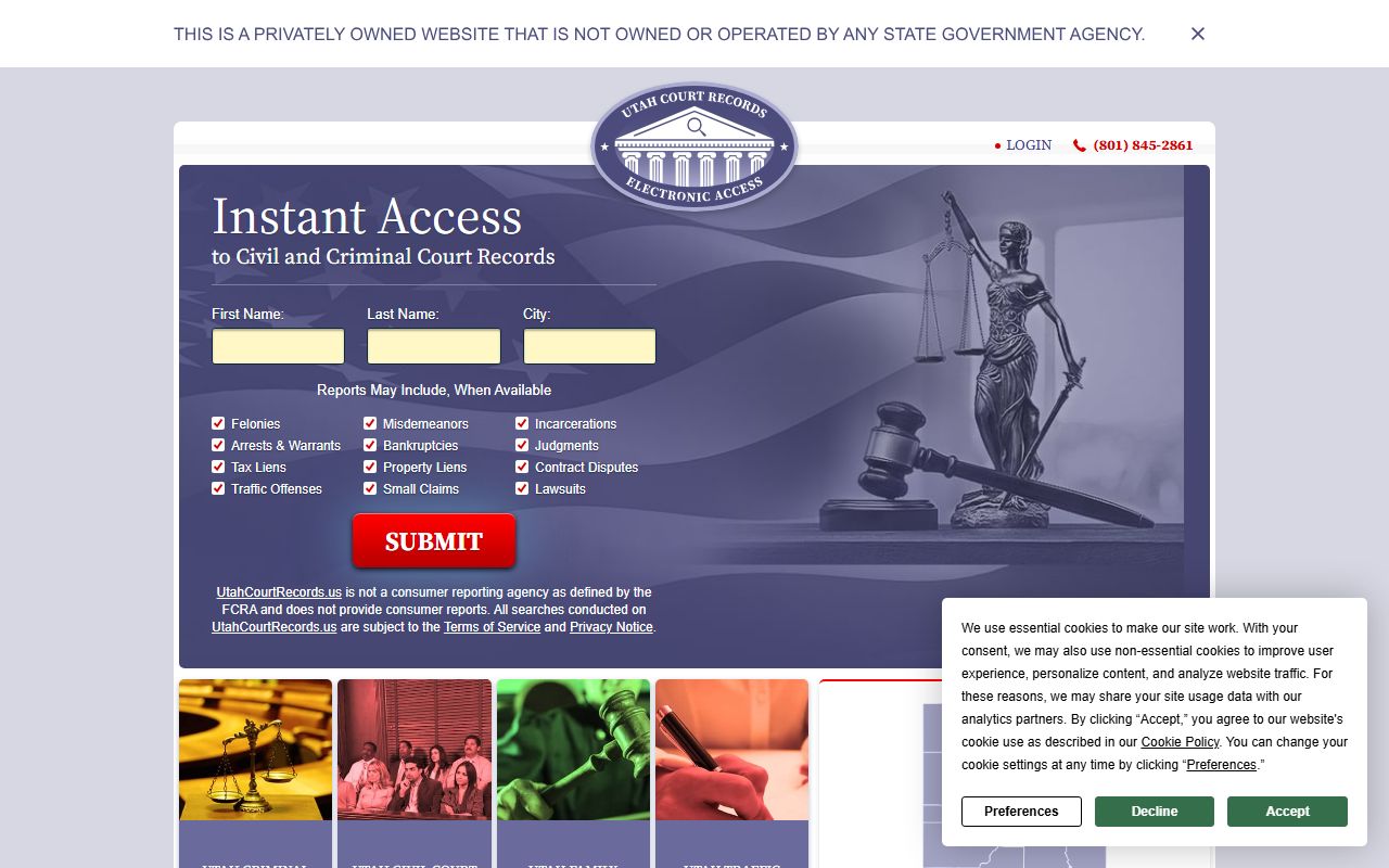 St. George civil court records search and case information