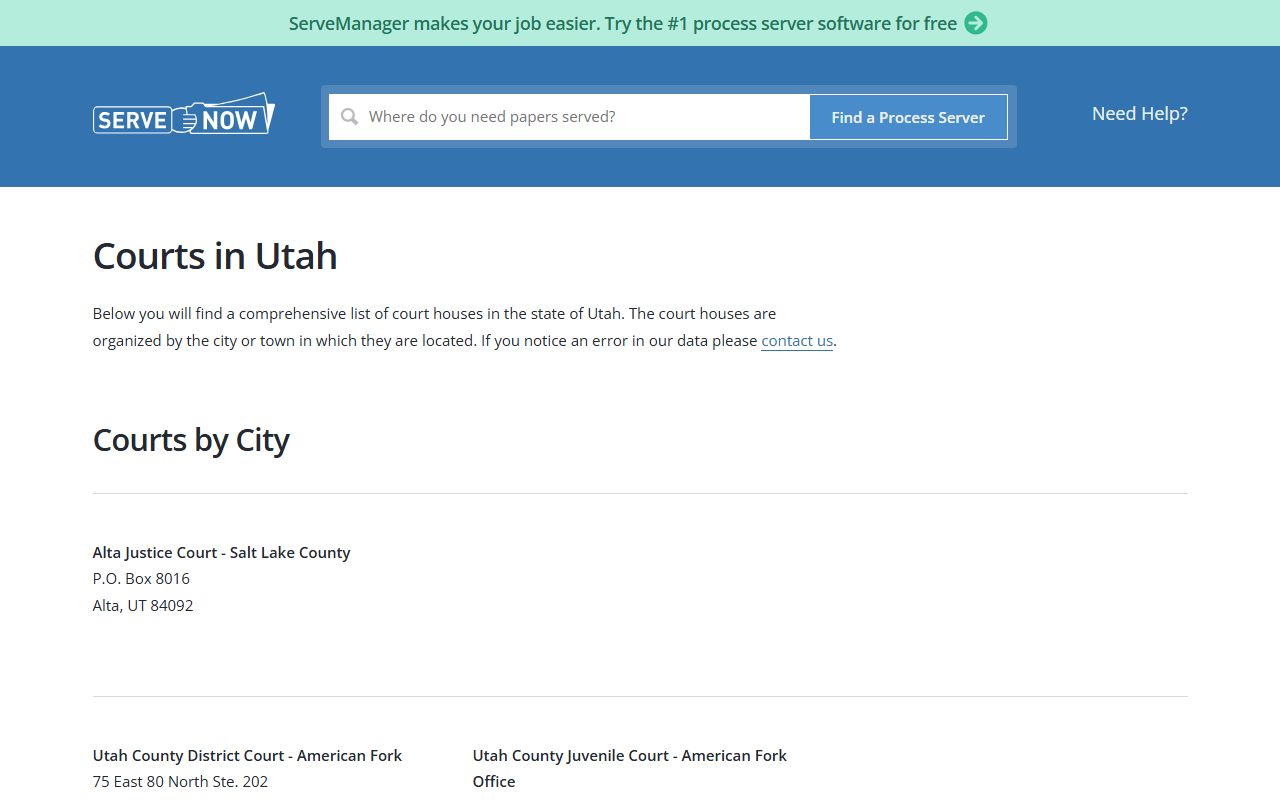 Wayne County Sixth District Court civil court records Loa Utah