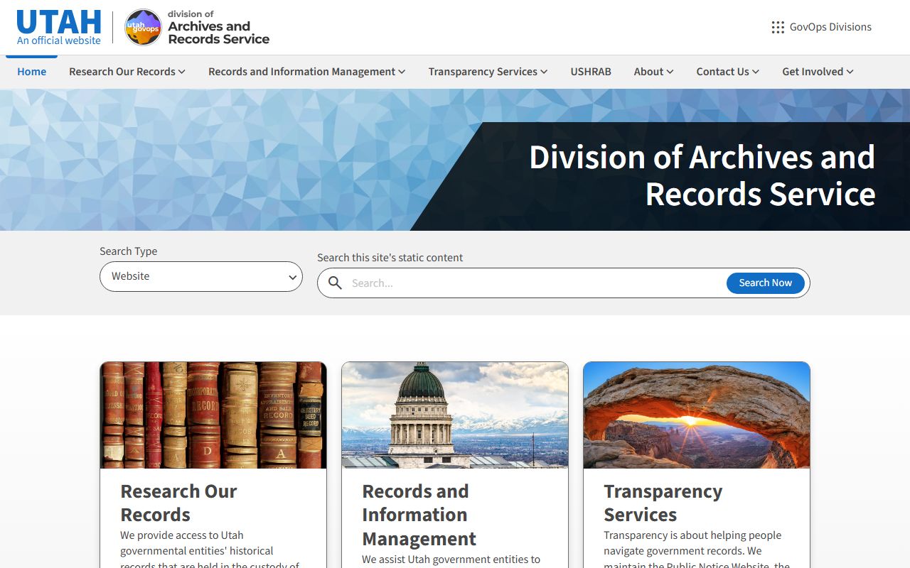 Utah State Archives historical civil court records